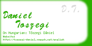daniel toszegi business card