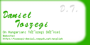 daniel toszegi business card